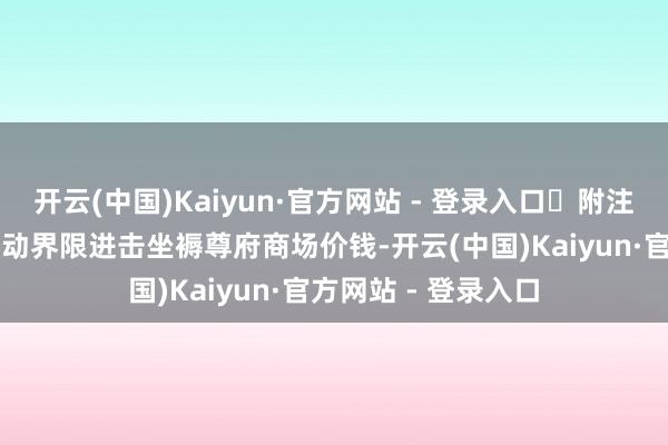 开云(中国)Kaiyun·官方网站 - 登录入口 附注 1.标的解说 运动界限进击坐褥尊府商场价钱-开云(中国)Kaiyun·官方网站 - 登录入口