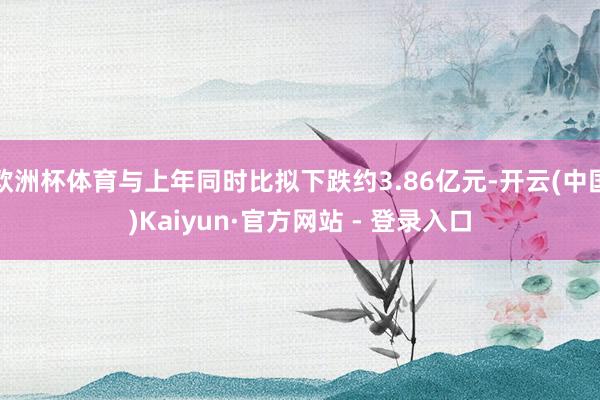 欧洲杯体育与上年同时比拟下跌约3.86亿元-开云(中国)Kaiyun·官方网站 - 登录入口