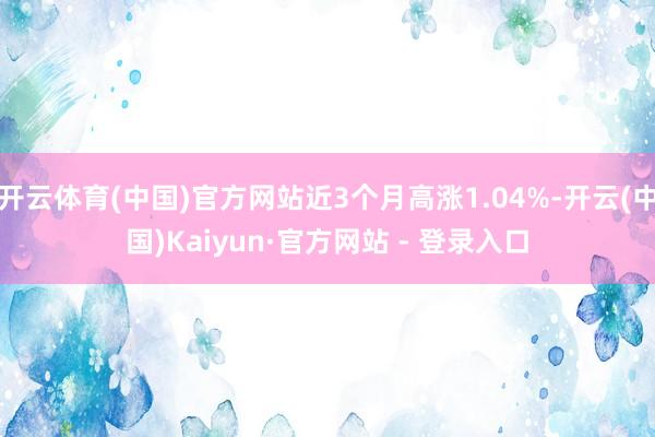 开云体育(中国)官方网站近3个月高涨1.04%-开云(中国)Kaiyun·官方网站 - 登录入口