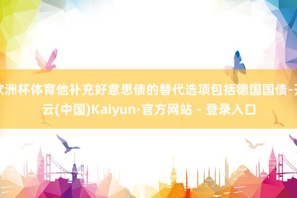 欧洲杯体育他补充好意思债的替代选项包括德国国债-开云(中国)Kaiyun·官方网站 - 登录入口