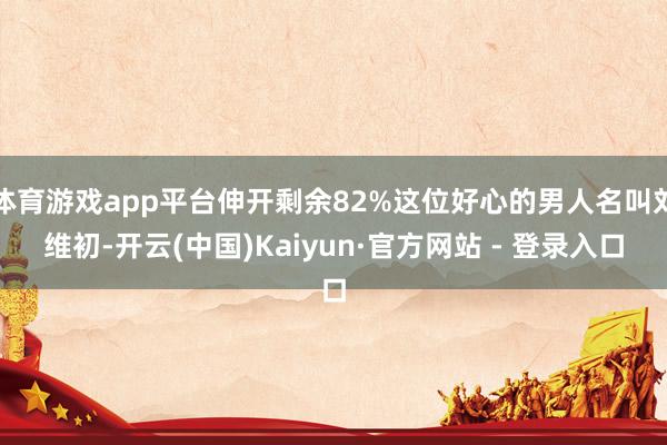 体育游戏app平台伸开剩余82%这位好心的男人名叫刘维初-开云(中国)Kaiyun·官方网站 - 登录入口